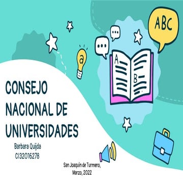 Consejo nacional de universidades PPT Descarga Gratuita