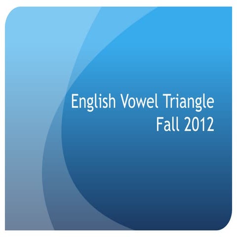 English vowels 2012 plc