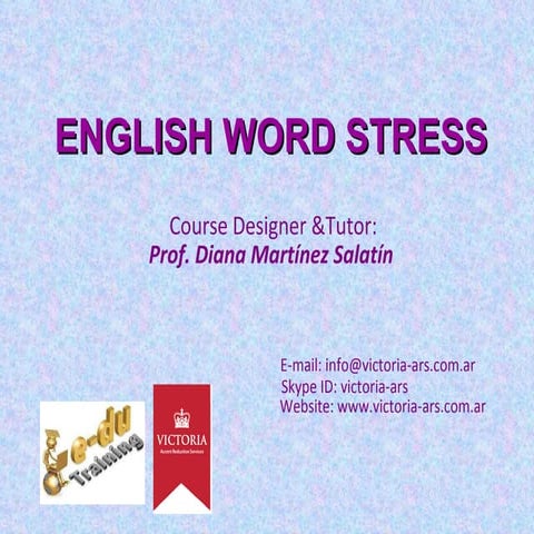 English word stress