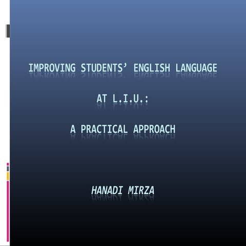 English Language Workskhop- English Instructors