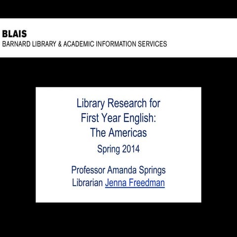 Reinventing Literary History: The Americas