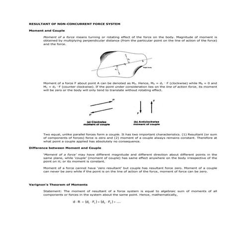 Engmech 04 (resultant_nonconcurrent_force_system)