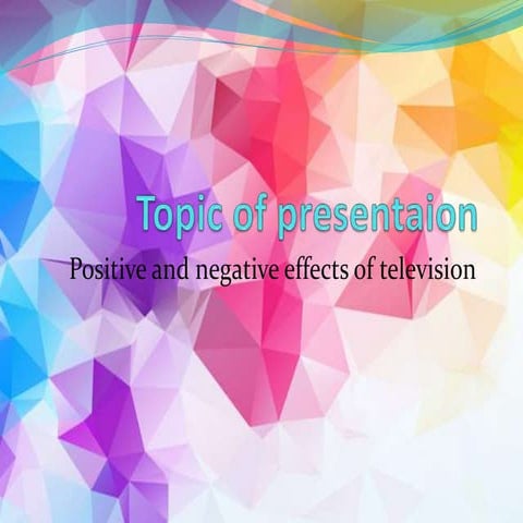 effects of television | PPTX