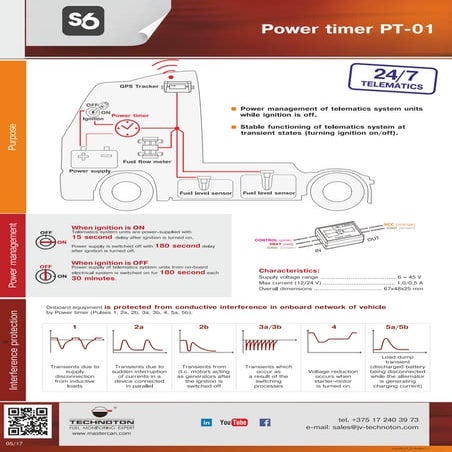 Power timer PT-01 | PDF