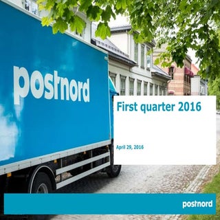 Presentation of the first quarter 2016