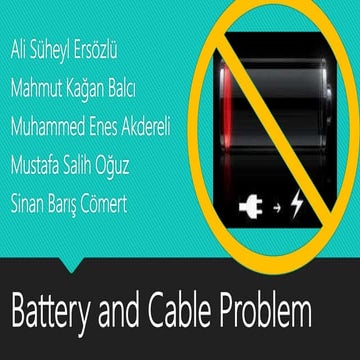 Battery and Cable Problem: Wireless Electricity
