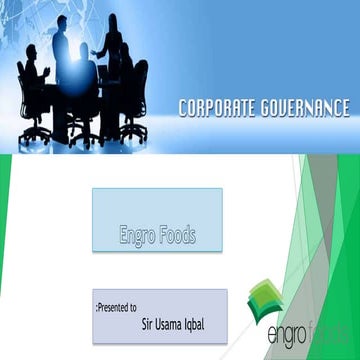 Corporate Governance Engro Foods