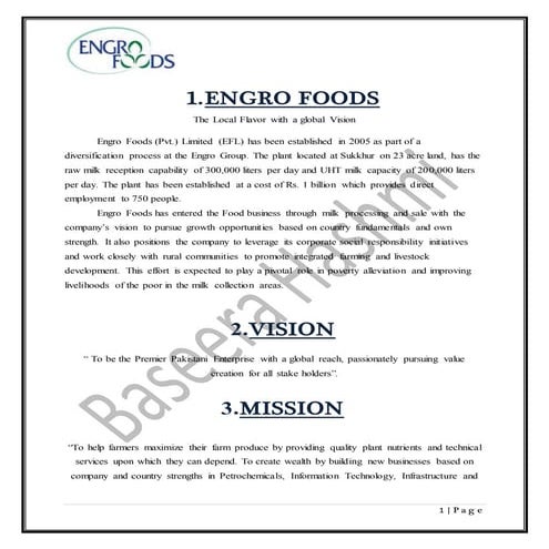 Engro foods