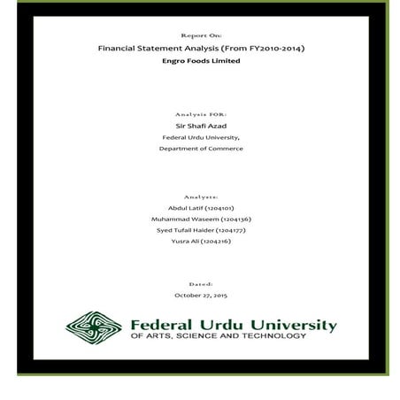 Engro foods report (fsa)