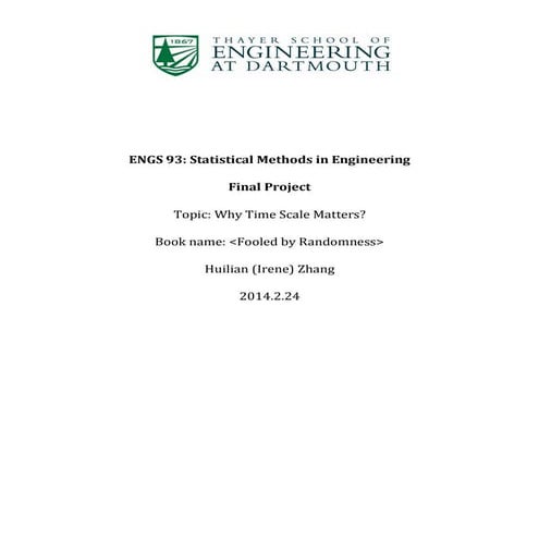 Statistics Project Report