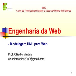 Modelagem Aplicações Web com UML