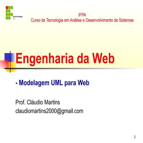 Modelagem Aplicações Web com UML