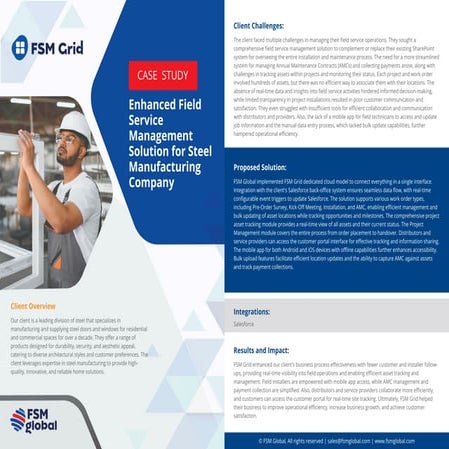 Revolutionize Your Field Service Management with FSM Grid | PDF