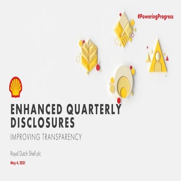 Royal Dutch Shell plc - Enhanced disclosures webcast
