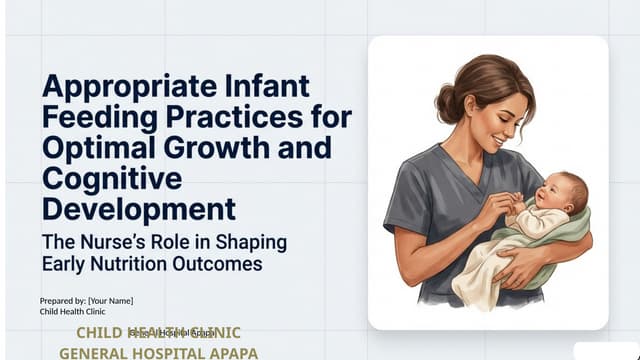 Optimizing Infant Nutrition: The Nurse's Role in Early Childhood ...