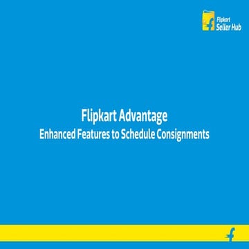 Enhanced features to schedule consignments