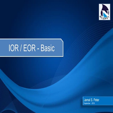 Enhanced oil recovery   basic