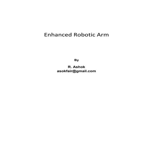 Design and operation of synchronized robotic arm | PDF