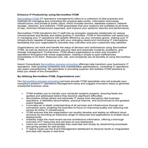 Enhance IT Productivity using ServiceNow ITOM.pdf