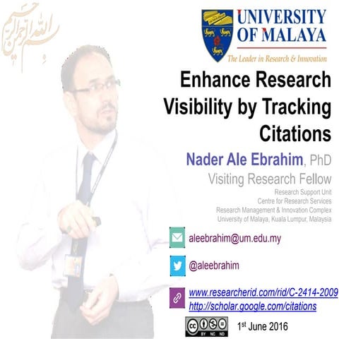 Enhance Research Visibility by Tracking Citations