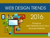 Enhance User Experience of your Business Website with help of latest Design Trends.