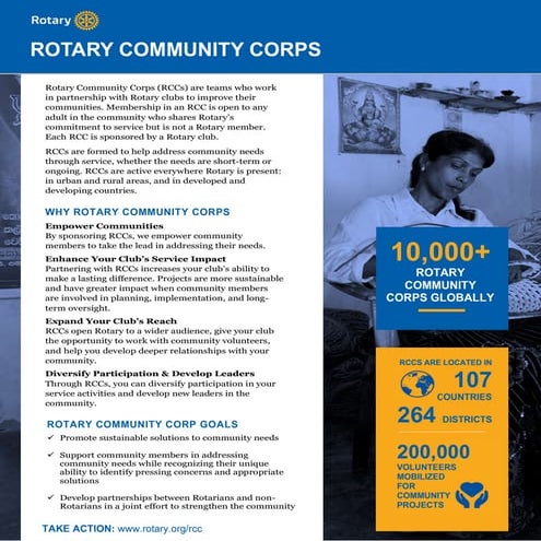 Increase Rotary's Impact and Reach through Rotary Community Corps ...