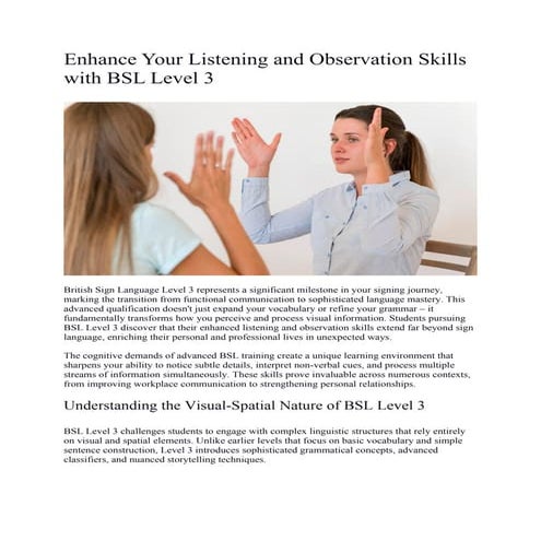 Enhance Your Listening and Observation Skills with BSL Level 3.docx