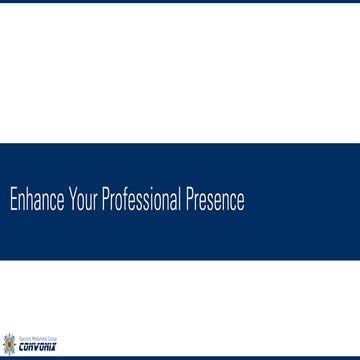 Enhance Your Professional Presence