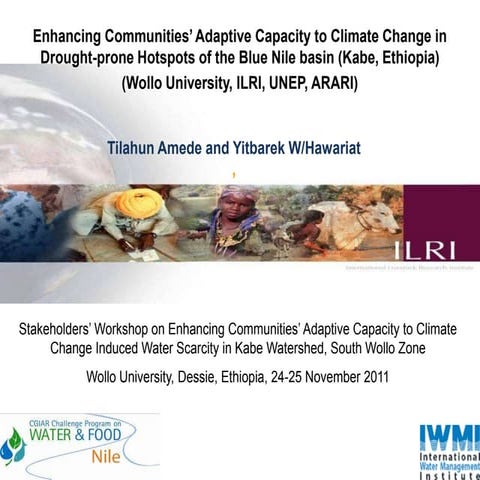 Enhancing communities’ adaptive capacity to climate change in drought-prone h...