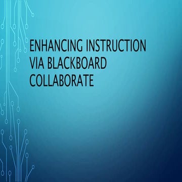 CTE Triton: Enhancing Instruction via Blackboard Collaborate