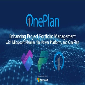 Enhancing Project Portfolio Management with Microsoft Planner, the Power Plat...