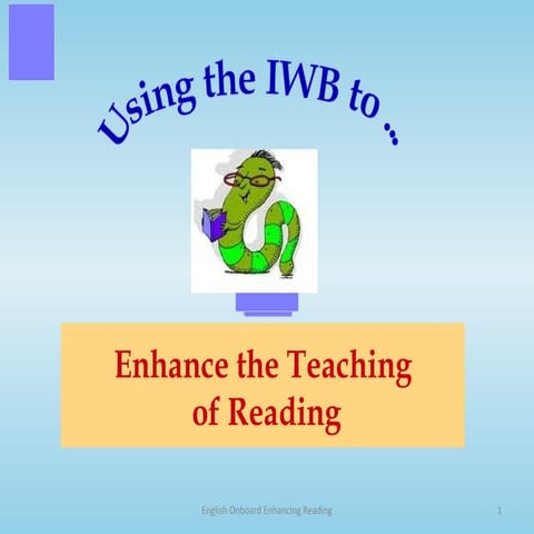 Enhancing reading