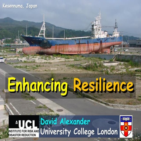 Enhancing resilience