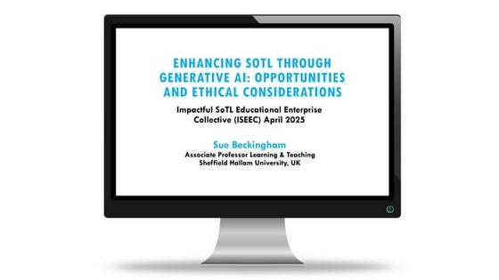 Enhancing SoTL through Generative AI -- Opportunities and Ethical Considerati...