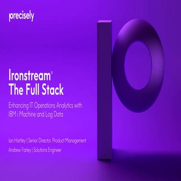 Enhancing IT Operations Analytics with IBM i Machine and Log Data