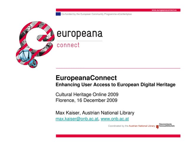 Enhancing user access to european digital heritage