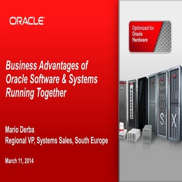 Business Advantages of Oracle Software & Systems Running Together