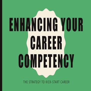 Enhancing your career competency