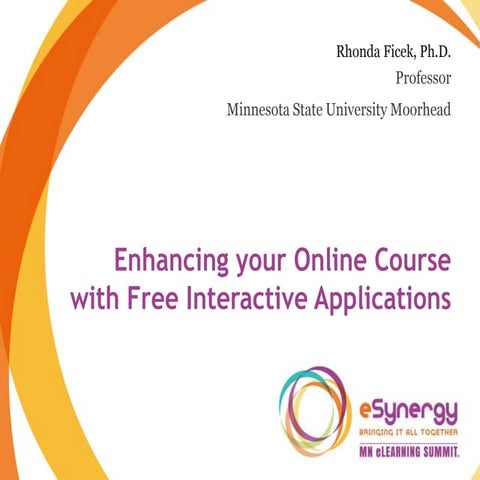Enhancing your online course with free interactive applications