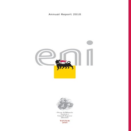 Eni 2010 Annual Report