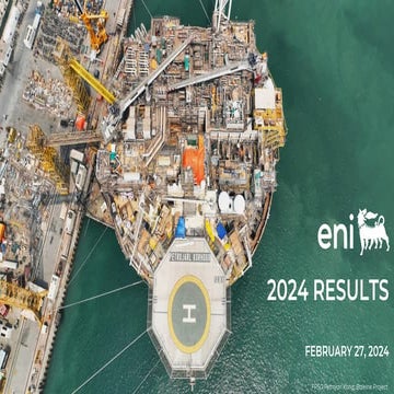 Eni | 2024 Full Year Results - 27 February 2025