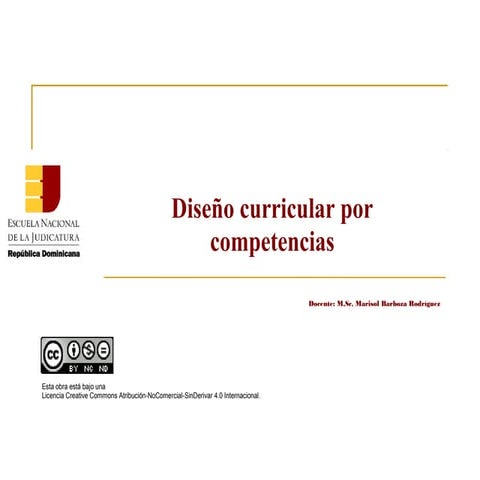 ENJ-500: Diseño Curricular por Competencias