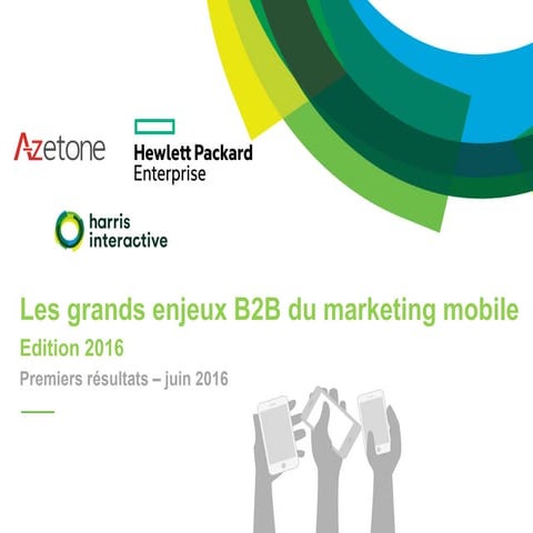 Enjeux du marketing mobile 2016