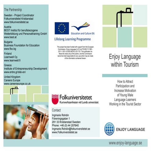 Enjoy language flyer english