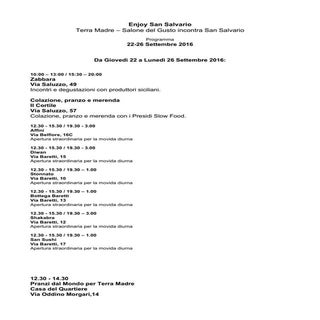 Programma Enjoy san salvario 
