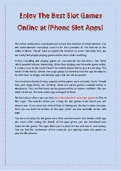 best slot apps for iphone