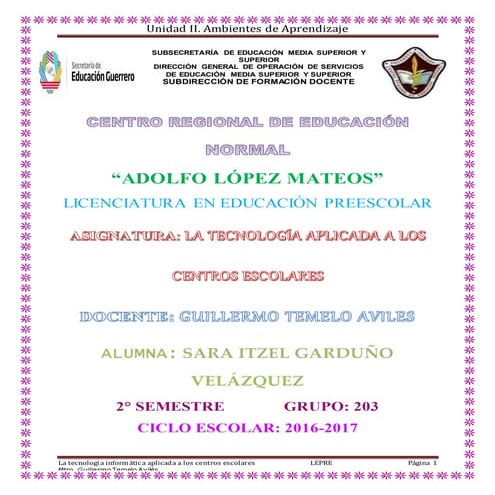 Escenarios de Computación Uno a Uno