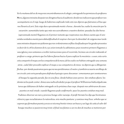 En la mañana del 20 de mayo nos encontrábamos en el colegio