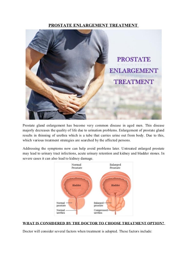 treatment enlarged prostate gland amely prosztatitisben működik