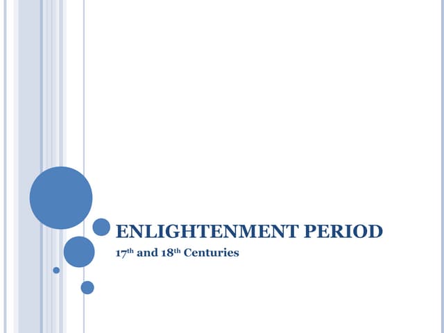 Enlightenment Philosophers